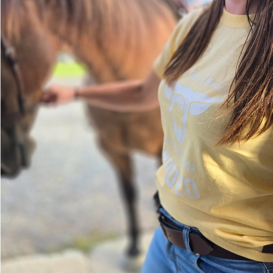 T-shirt Femme col rond | Jaune