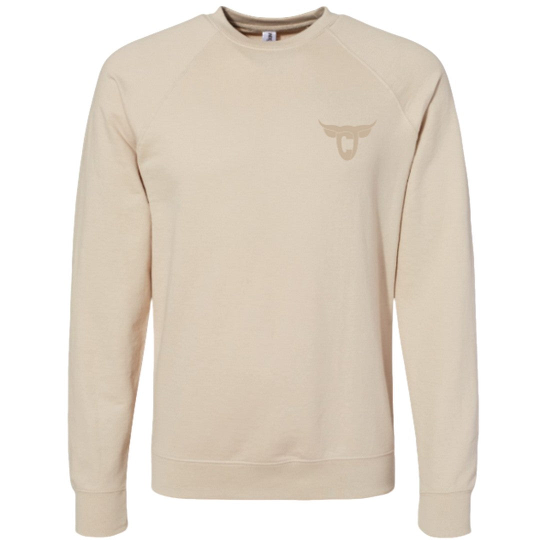 Crewneck Unisexe manches raglan | Beige